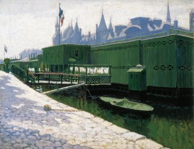 Groene baden in Parijs door Maria Pidelaserra Brias