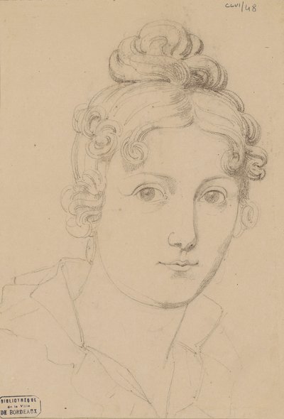 Zelfportret, ca. 1830 door Maria del Rosario Weiss Zorrilla