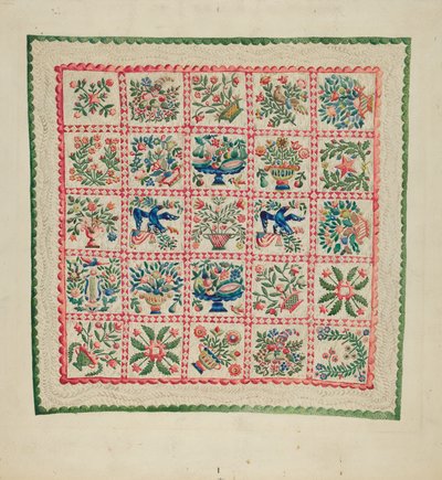 Applicatie quilt door Marian Curtis Foster