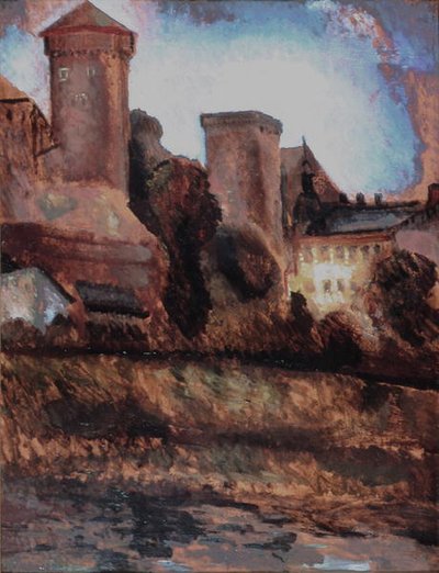 Wawel Kasteel, Krakau. c.1930 door Marian Szczyrbula