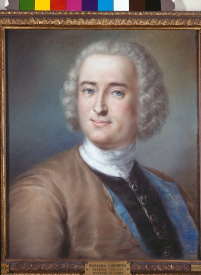 Portret van een heer, c.1737 door Marianna Carlevaris