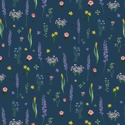 Kroningsbloemen, blauw, 2023 door Marianna Kulukundis