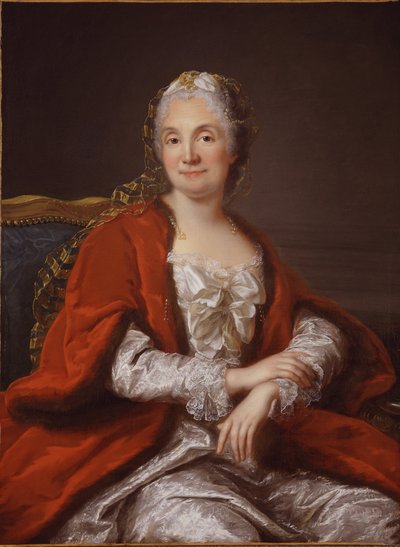 Portret van Madame Geoffrin door Marianne Loir