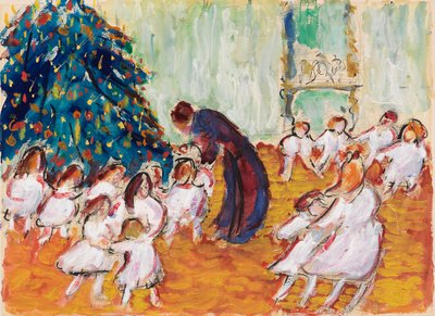 Kerstboom, 1911 door Marianne von Werefkin