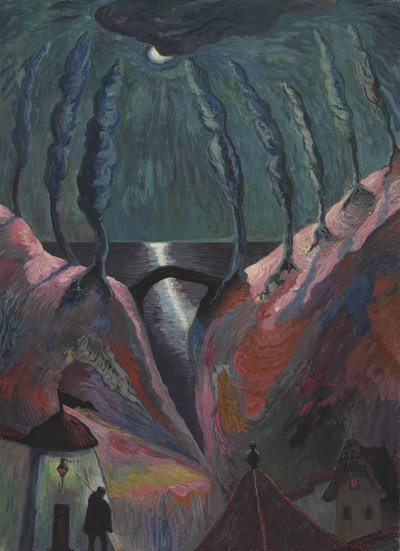 Fantastische nacht door Marianne von Werefkin