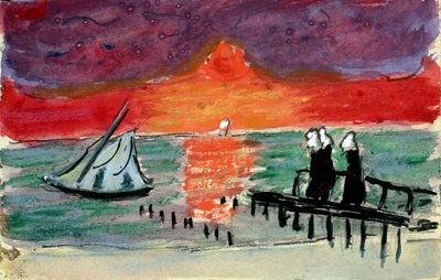 Oostzee, 1910s door Marianne von Werefkin