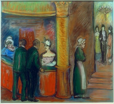 Kaartjesverkoopster door Marianne von Werefkin