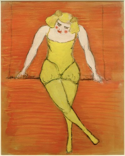 Trapezekunstenares door Marianne von Werefkin