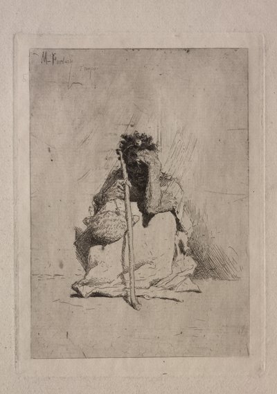 Bedelaar door Mariano Fortuny y Marsal