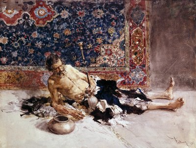 De opiumroker door Mariano Fortuny y Marsal