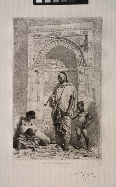 Marokkaanse familie door Mariano Fortuny y Marsal