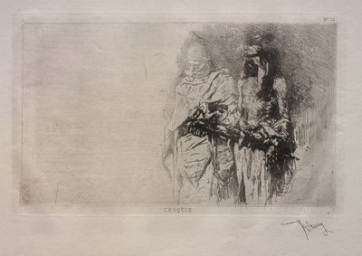Croquis door Mariano José María Bernardo Fortuny y Carbó