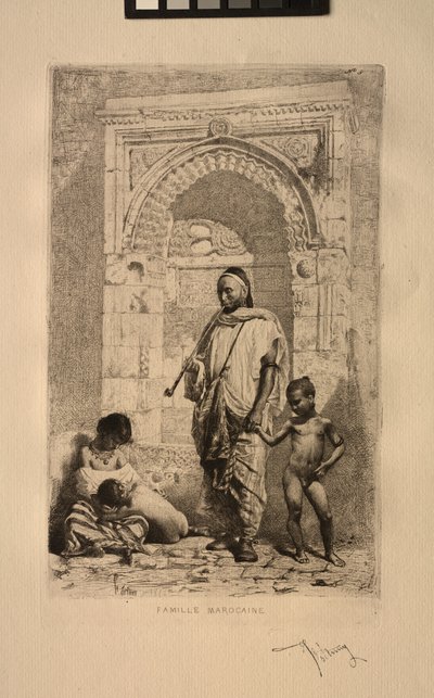 Marokkaanse Familie, 1862 door Mariano José María Bernardo Fortuny y Carbó