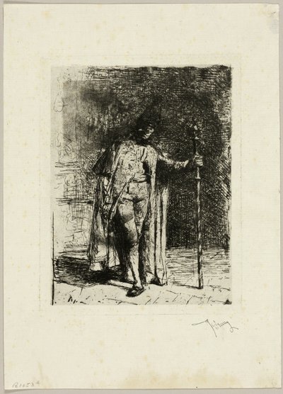 Een ceremoniemeester door Mariano Fortuny y Marsal
