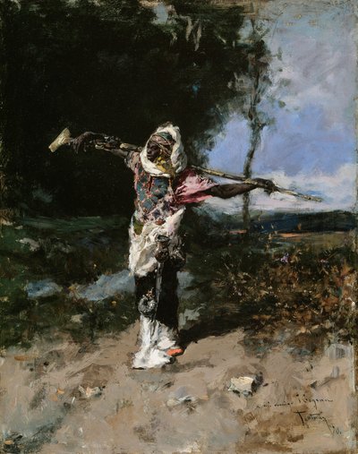 Afrikaans opperhoofd door Mariano Fortuny y Marsal