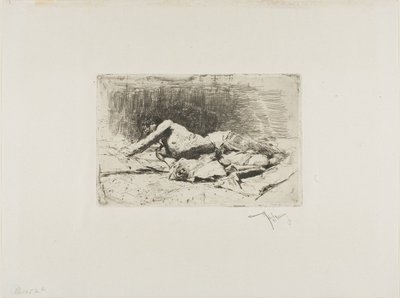 Man Rolling door Mariano Fortuny y Marsal
