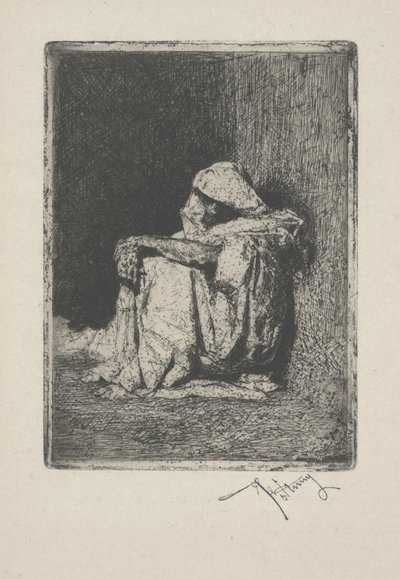 Zittende Arabier door Mariano José María Bernardo Fortuny y Carbó