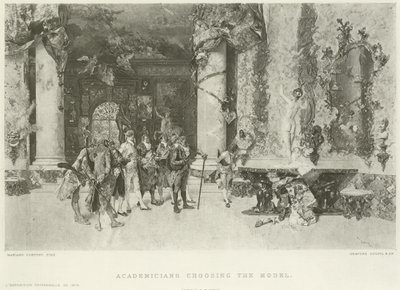 Academici kiezen het model door Mariano José María Bernardo Fortuny y Carbó