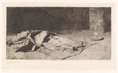Dood lichaam van een Kabyle door Mariano José María Bernardo Fortuny y Carbó