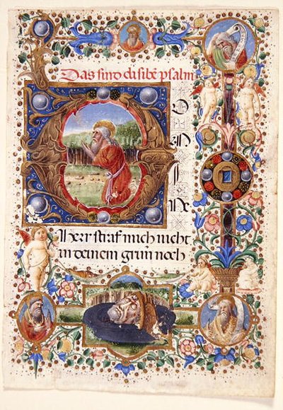 Ms. 11-2001: Enkel blad uit een Florentijns getijdenboek, laat 15e eeuw door Mariano de Buono di Jacopo