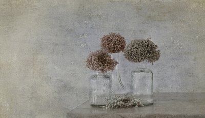 Rustiek stilleven met gedroogde bloemen door Marie-anne Stas