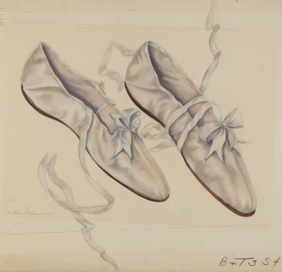 Wandelslippers, ca. 1936 door Marie Alain