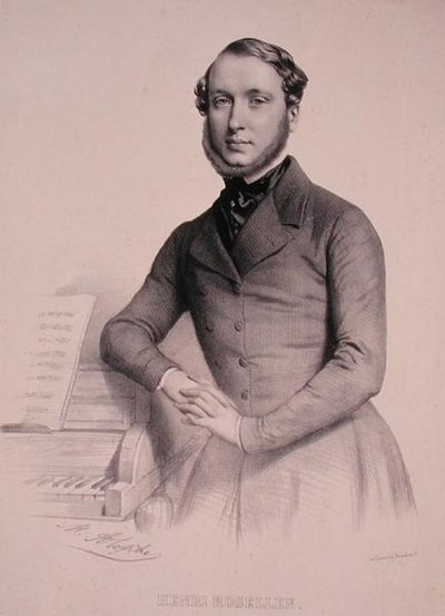 Portret van Henri Rosellen (1811-76) door Marie Alexandre (after) Alophe