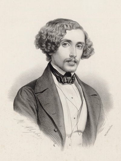 Julius Schulhoff door Alophe door Marie Alexandre Alophe