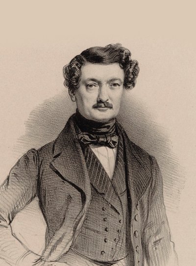 Portret van de componist Charles-François Plantade 1787-1870, 1850 door Marie Alexandre Menut Alophe