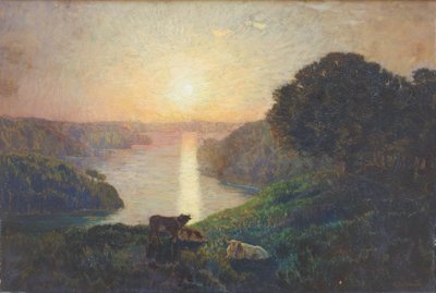 De rivier door Marie Auguste Emile Rene Menard