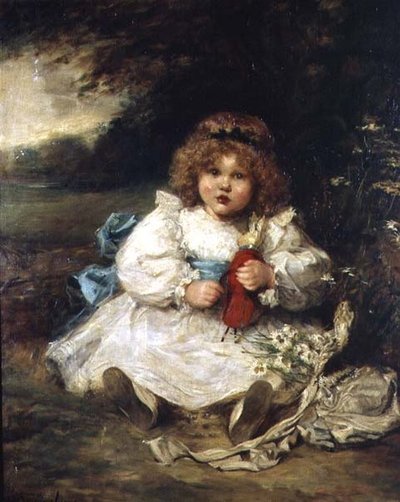Portret van Dorot, Dochter van Sir Charles Swinfen Eady door Marie Elizabeth Seymour Lucas