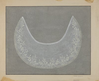 Geborduurde Kraag, ca. 1936 door Marie Famularo
