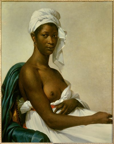 Portret van een zwarte vrouw door Marie Guilhelmine Benoist