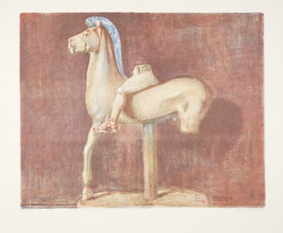 Archaïsche Griekse ruiterstandbeeld (Athene) door Marie Henriques