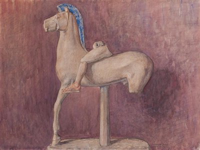 Paard met ruiter (Akropolis museum inv. 700) door Marie Henriques