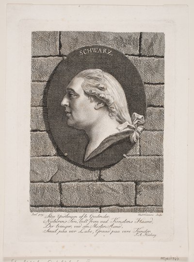 Acteur F. Schwartz door Marie Jeanne Clemens
