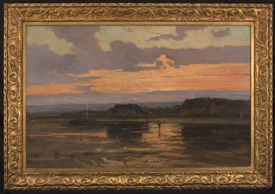 Eenzaamheid in de avond: Morsalines (Manche), ca. 1887 door Marie Joseph Leon Clavel Iwill