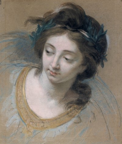Vrouwenhoofd, 1780 door Marie Louise Élisabeth Vigée Lebrun