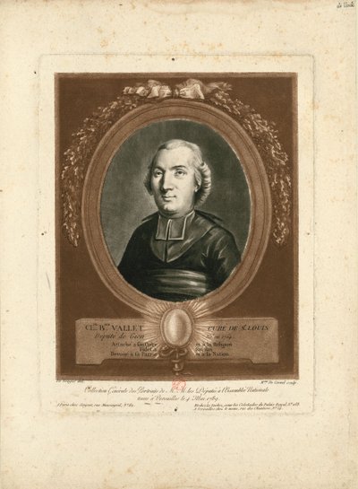 Portret van Claude-Benjamin Vallet 1754-1826, 1789 door Marie Louise Suzanne Champion de Cernel