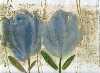 Blauwe Tulpen 2, 2020 door Marina Falco