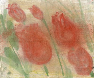 Rode Tulpen 1 door Marina Falco