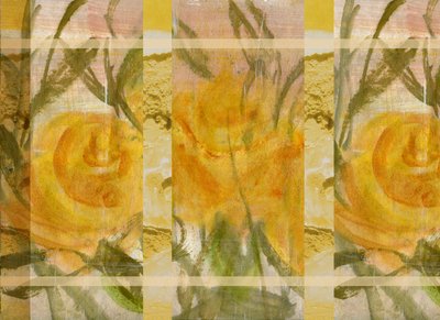 Gele Bloemen 3 door Marina Falco
