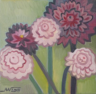 Kleurrijk bloemenboeket door Marina Gorkaeva
