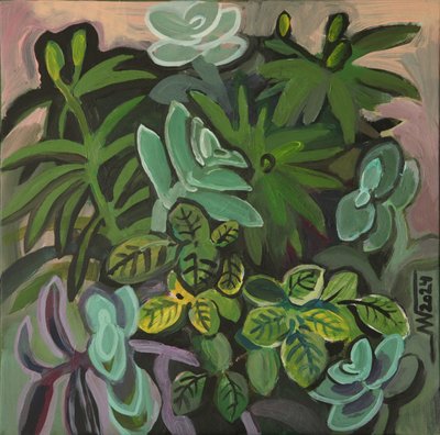 Moderne groene planten door Marina Gorkaeva