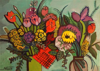 Kleurrijke bloemstukken door Marina Gorkaeva