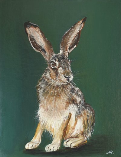 Portret van een bruine haas door Marina Kozyr