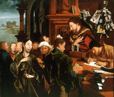 De roeping van Sint Mattheüs, 1536 door Marinus Claesz Reymerswaele van