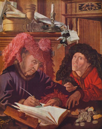Twee Bankiers of Woekeraars door Marinus van Reymerswaele