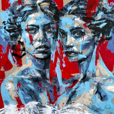 Bolshoi No. 2, 2024 (acryl en olieverf op omgekeerd doek) door Mario Henrique