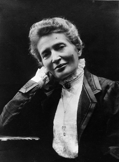 Portret van Anna Kuliscioff (1857-1925) Russische Joodse revolutionair. Foto door Mario Nunes Vis door Mario Nunes Vais